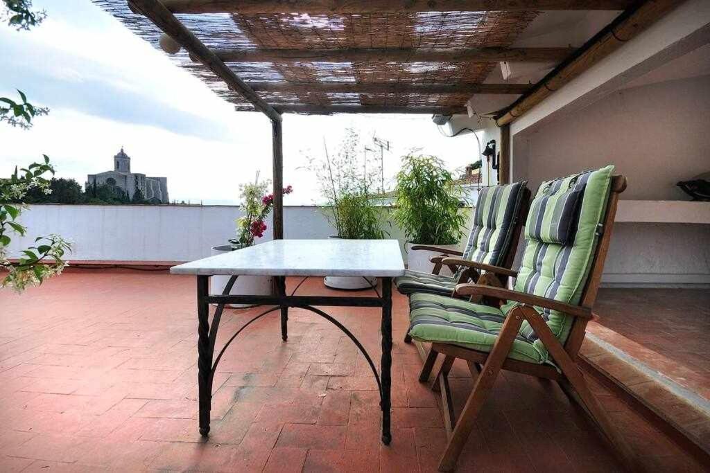 Apartamento Con Increibles Vistas Y Terraza Girona Eksteriør bilde